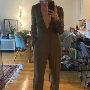 Reformation Mayhem Jumpsuit Army Green Size 2